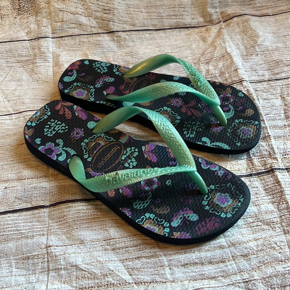 Havaianas | girl sandal flip flop summer shoe size 3 / 4 - Picture 2 of 9